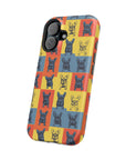 Frenchie Pop Art Pawfection Grid Magnetic Tough Cases