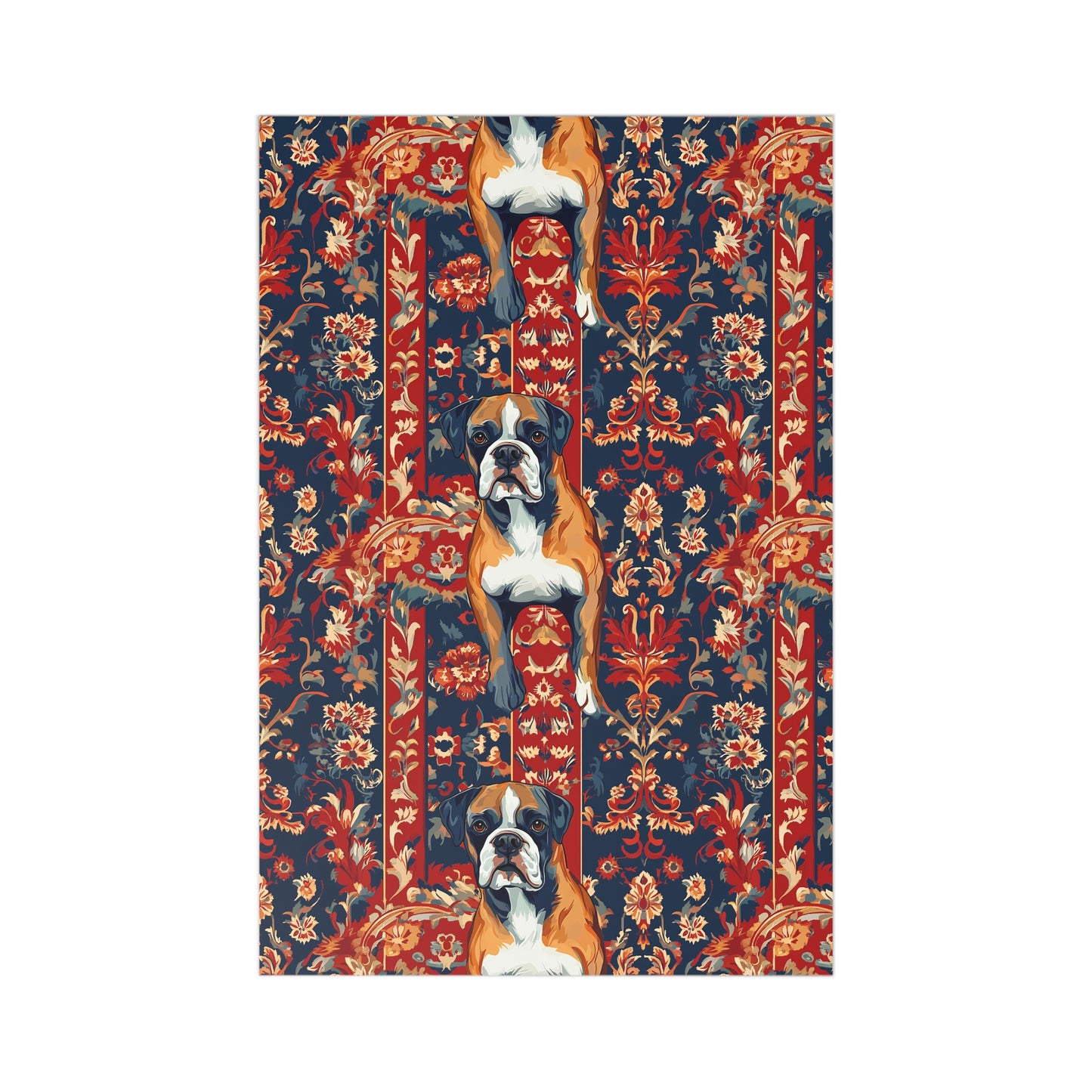 Boxer Blossom Tapestry Delight Postcards