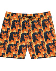 Rottweiler Chic Pawsitivity Men's Mid-Length Swim Shorts