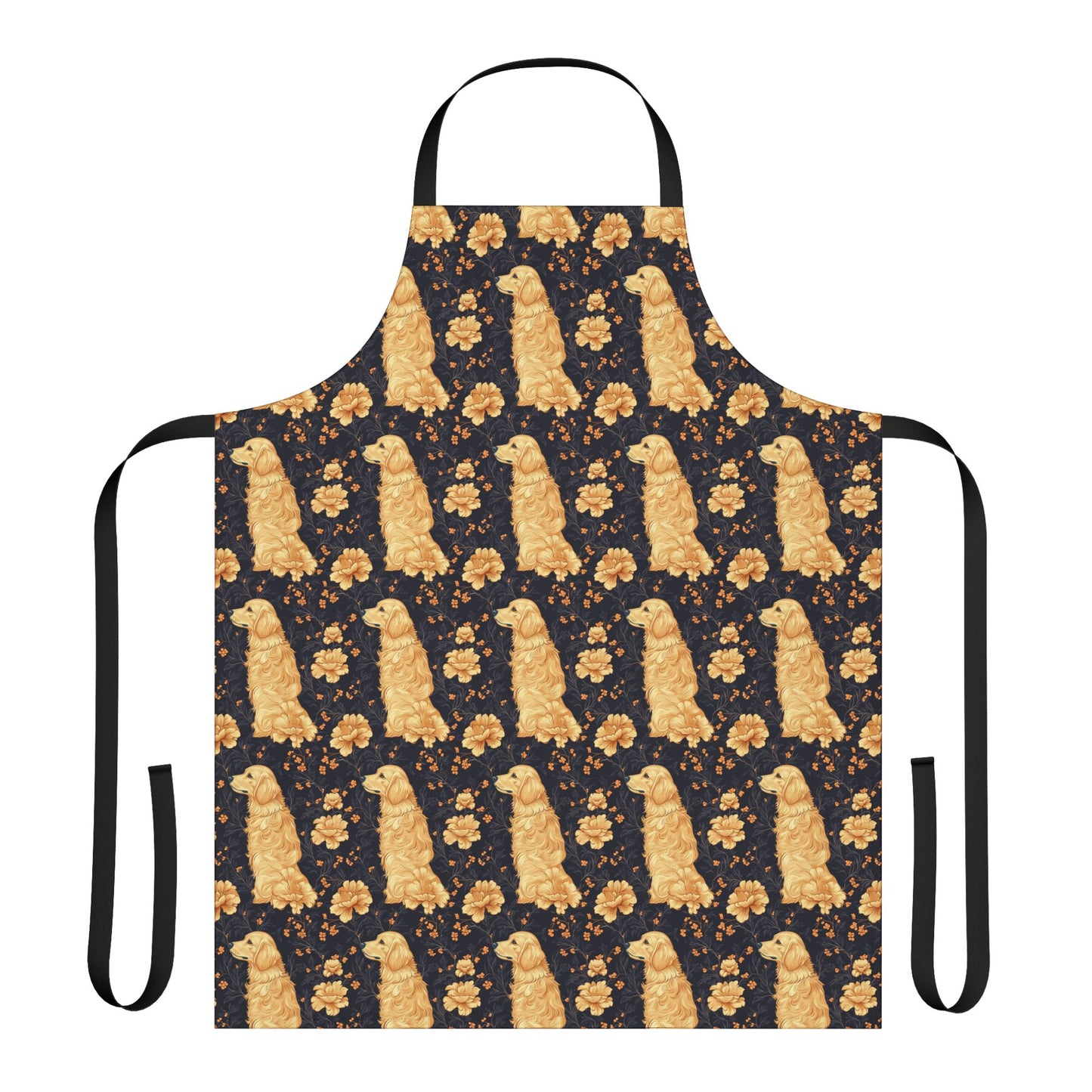 Golden Paws Floral Frenchie Apron