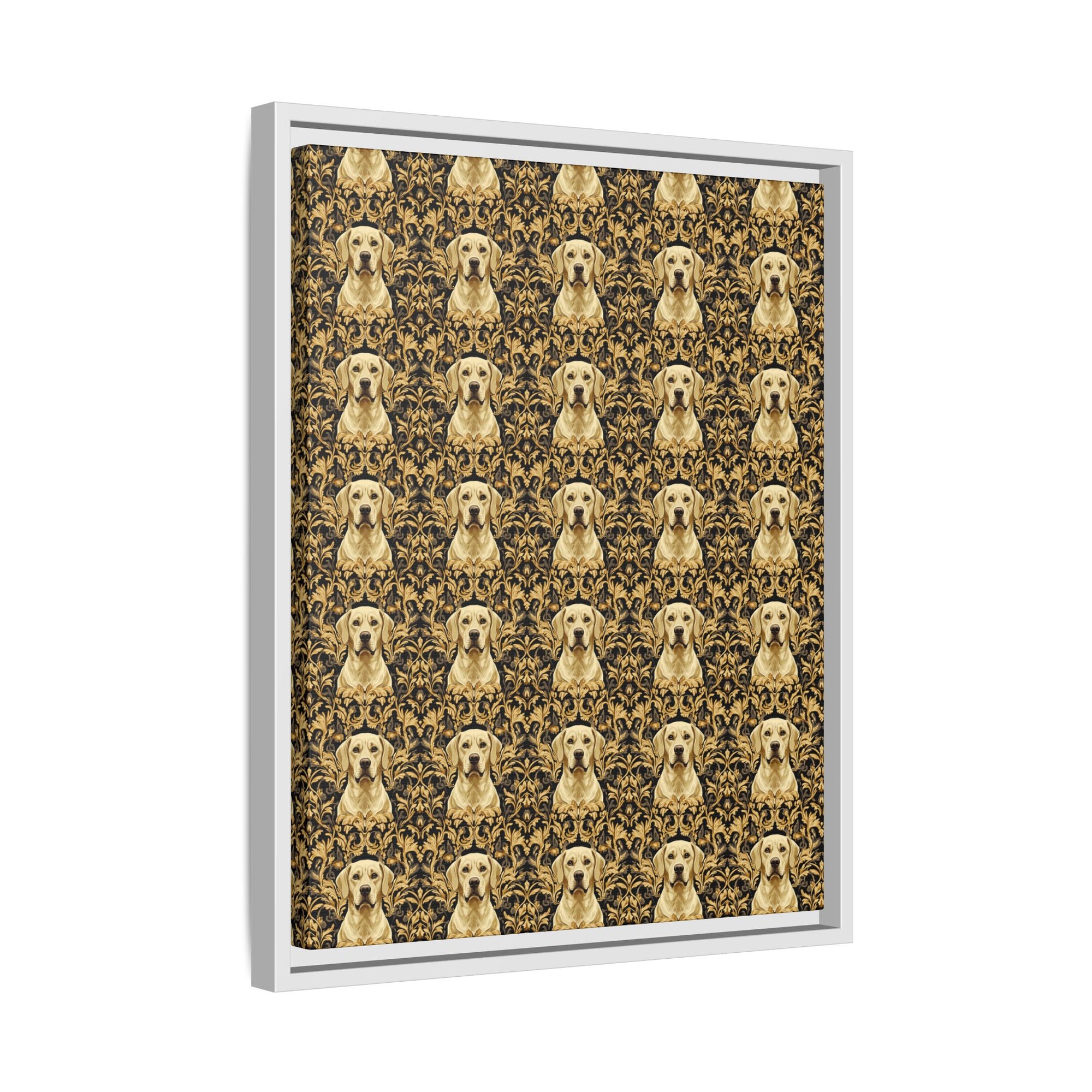 Royal Pawsitivity Labs Matte Canvas, Framed