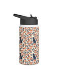 Bloomiful Lab Bouquet Stainless Steel Water Bottle