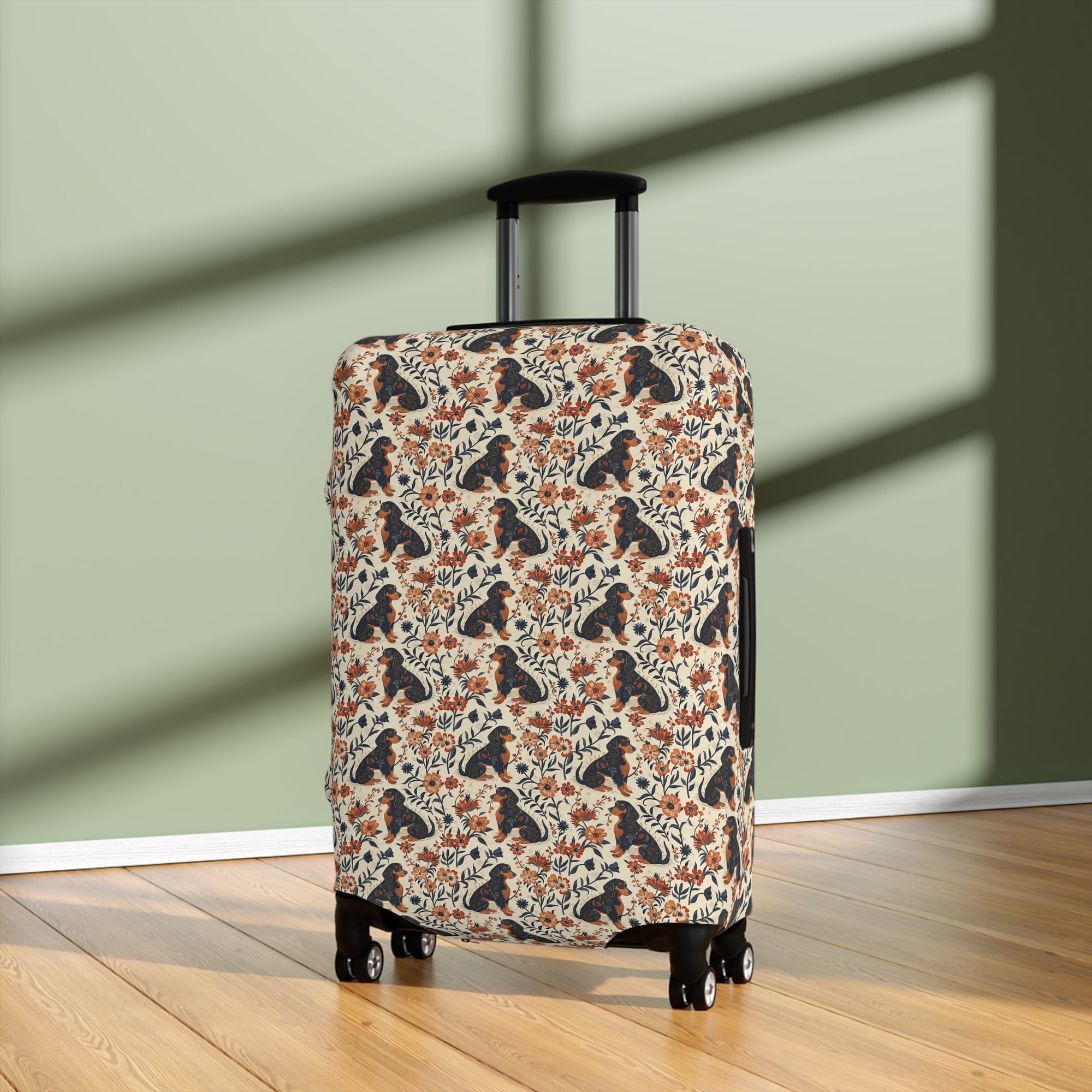 Blossoming Dachshunds Delight Luggage Cover