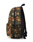 Dazzling Dachsund Blossoms & Foliage Backpack