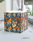 Corgi Carnival Couture Note Cube