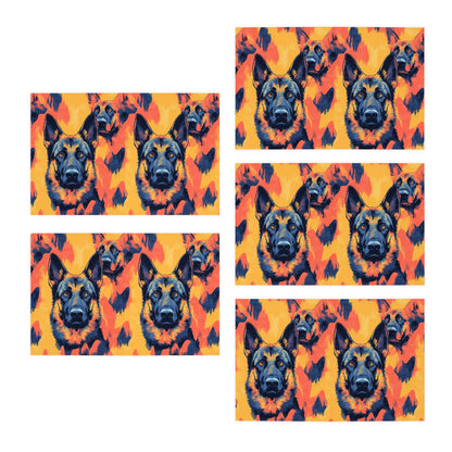 Impressionistic German Shepherds Greeting Cards (5-Pack)