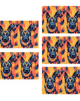 Impressionistic German Shepherds Greeting Cards (5-Pack)