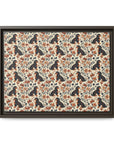 Blossoming Dachshunds Delight Matte Canvas, Framed