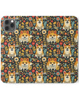 Corgi Rainbow Vine Dream Flip Cases