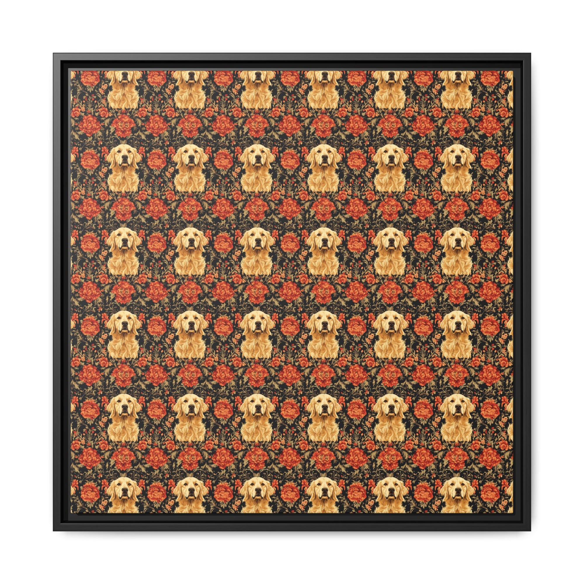 Golden Pawsatronic Tapestry Matte Canvas, Framed