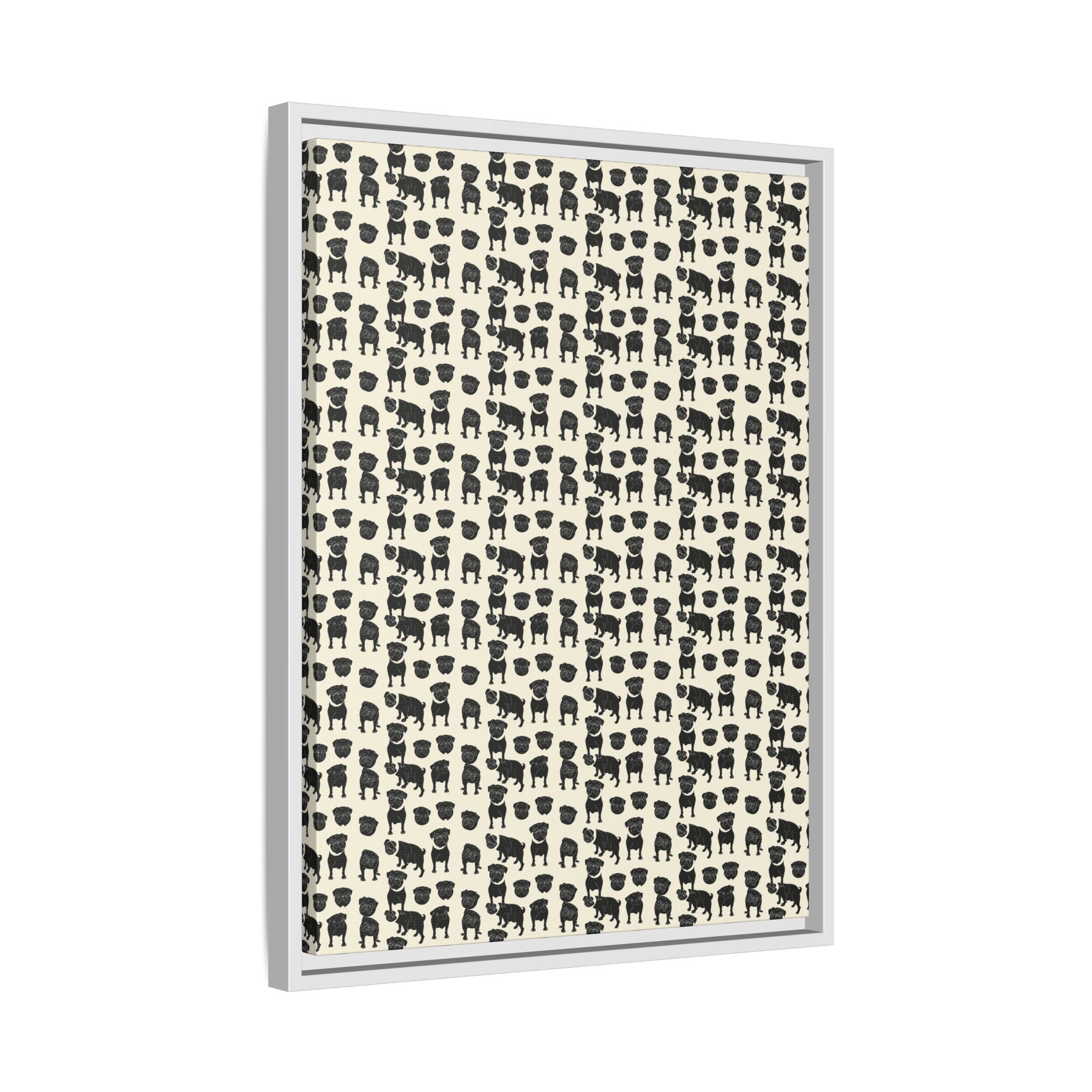 Puggie Pout Perfection Matte Canvas, Framed