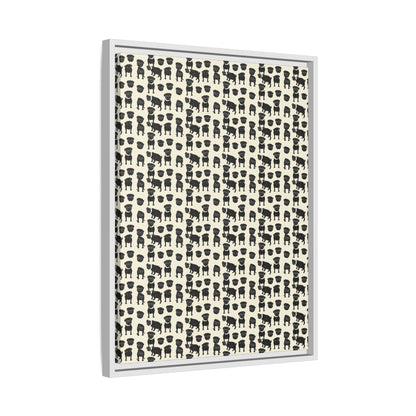 Puggie Pout Perfection Matte Canvas, Framed