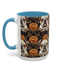 Bloomingly Bulldogistic Bouquet Accent Coffee Mug