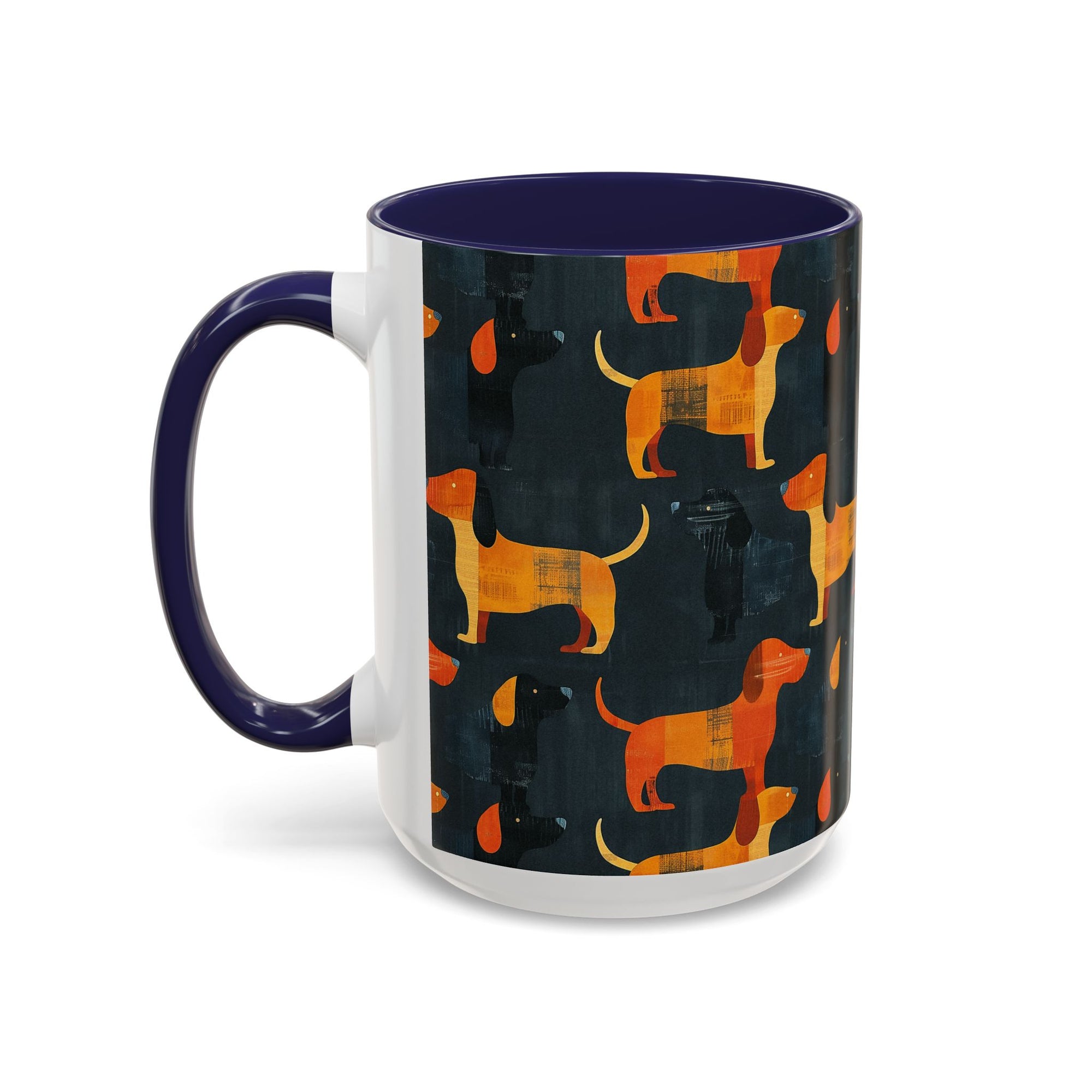 Dapper Dachshund Noir Glow Accent Coffee Mug