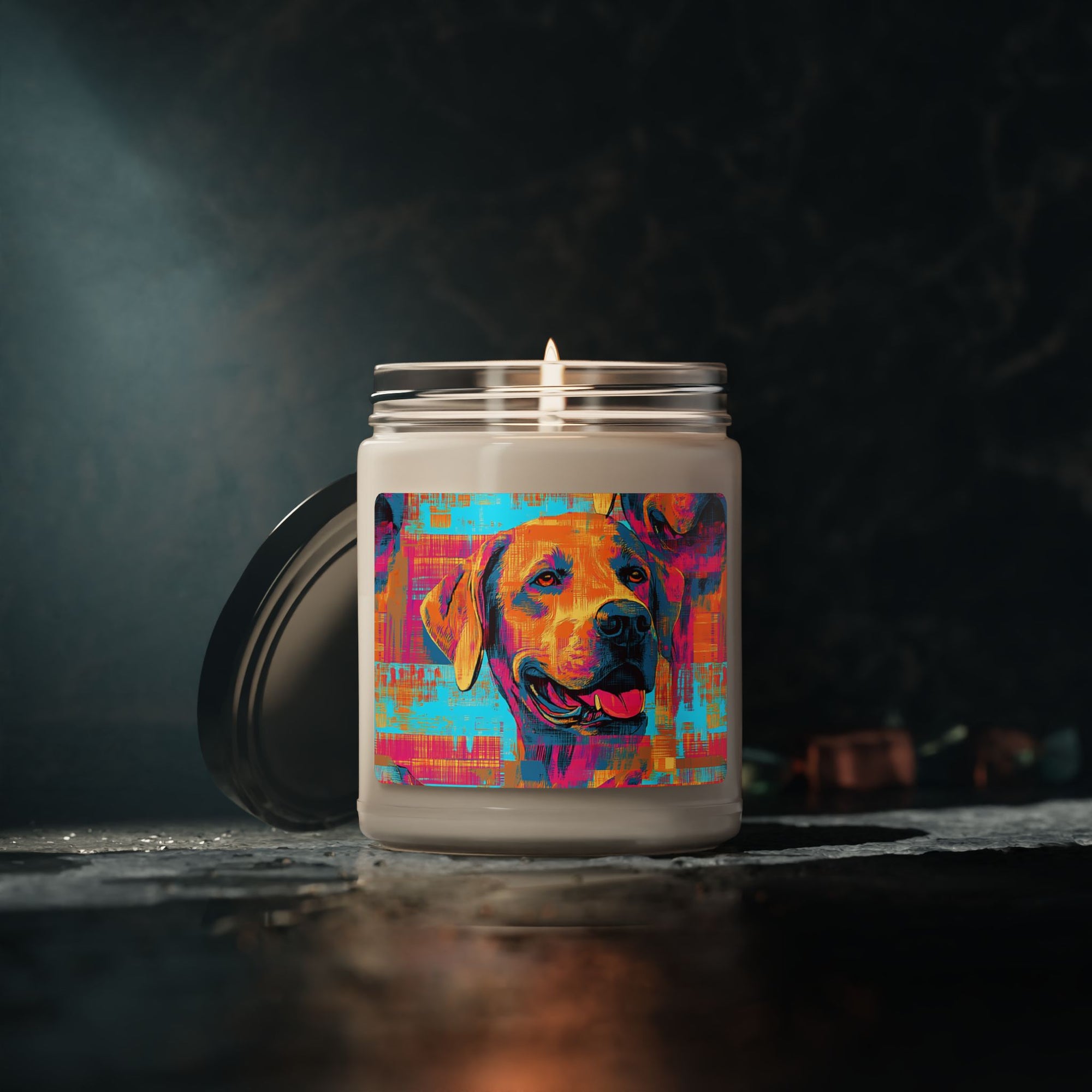 Rustic Charm Labrador Chic Scented Soy Candle