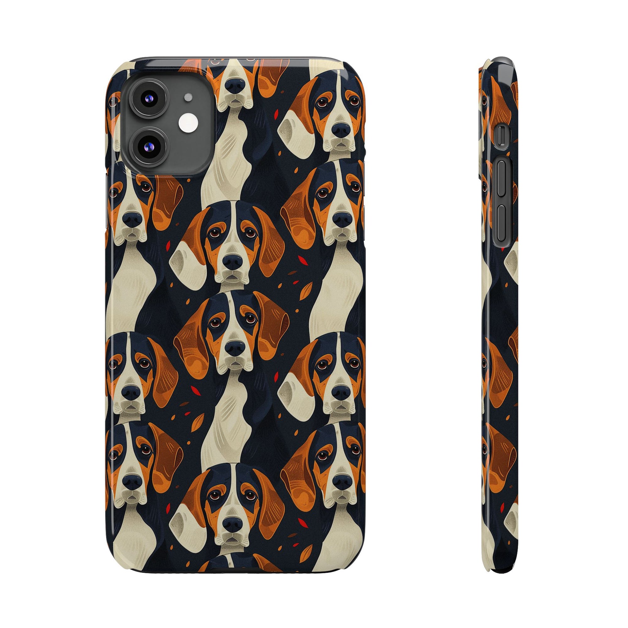 Beagle Glimmer Gaze Glamour Slim Phone Cases