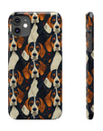 Beagle Glimmer Gaze Glamour Slim Phone Cases