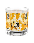 Golden Glitz 'n Glamour Woofwear Rocks Glass