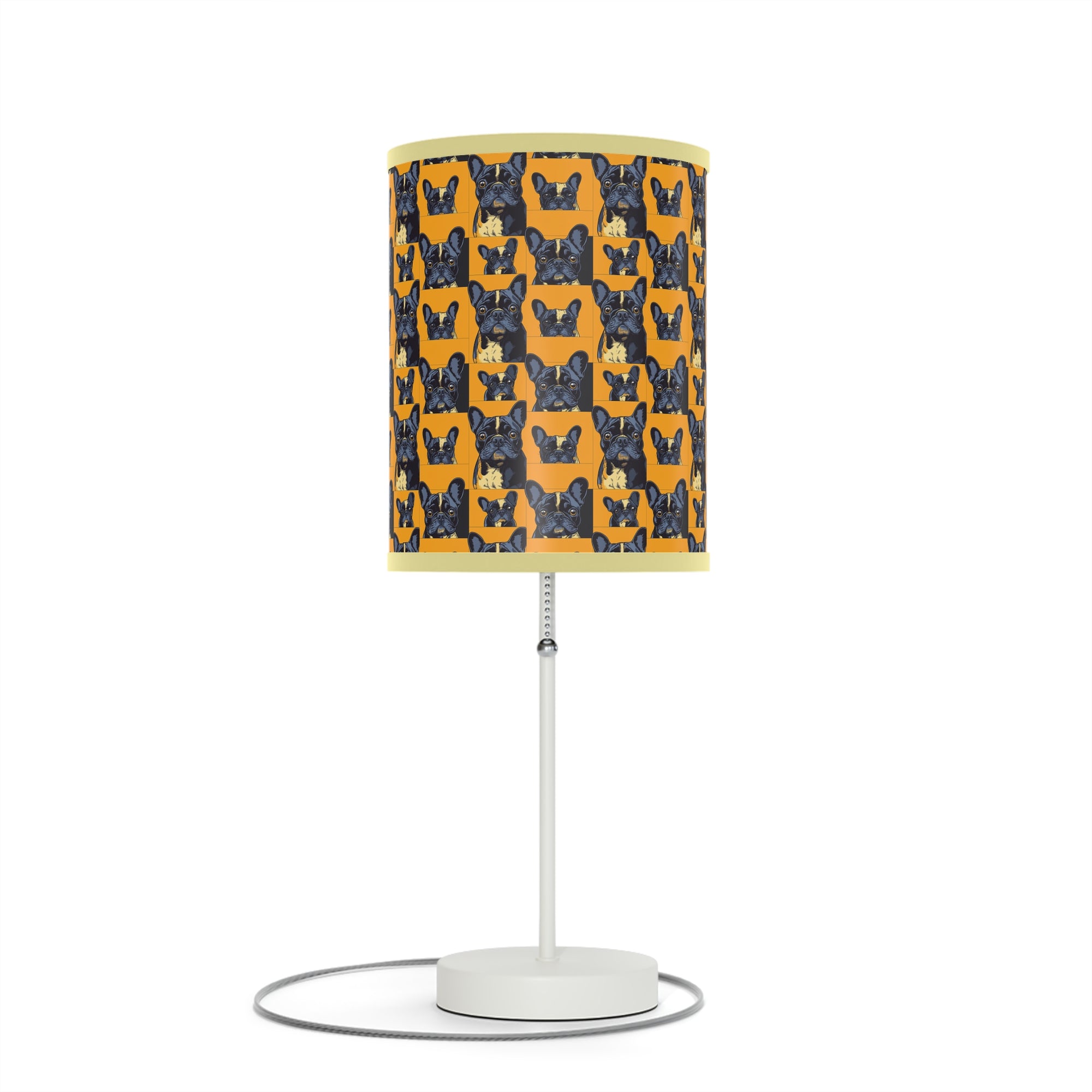 Frenchie Pawsitively Pawsome Peek-a-Boo Perfection Lamp on a Stand