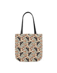 Blossoming Dachshunds Delight Canvas Tote Bag