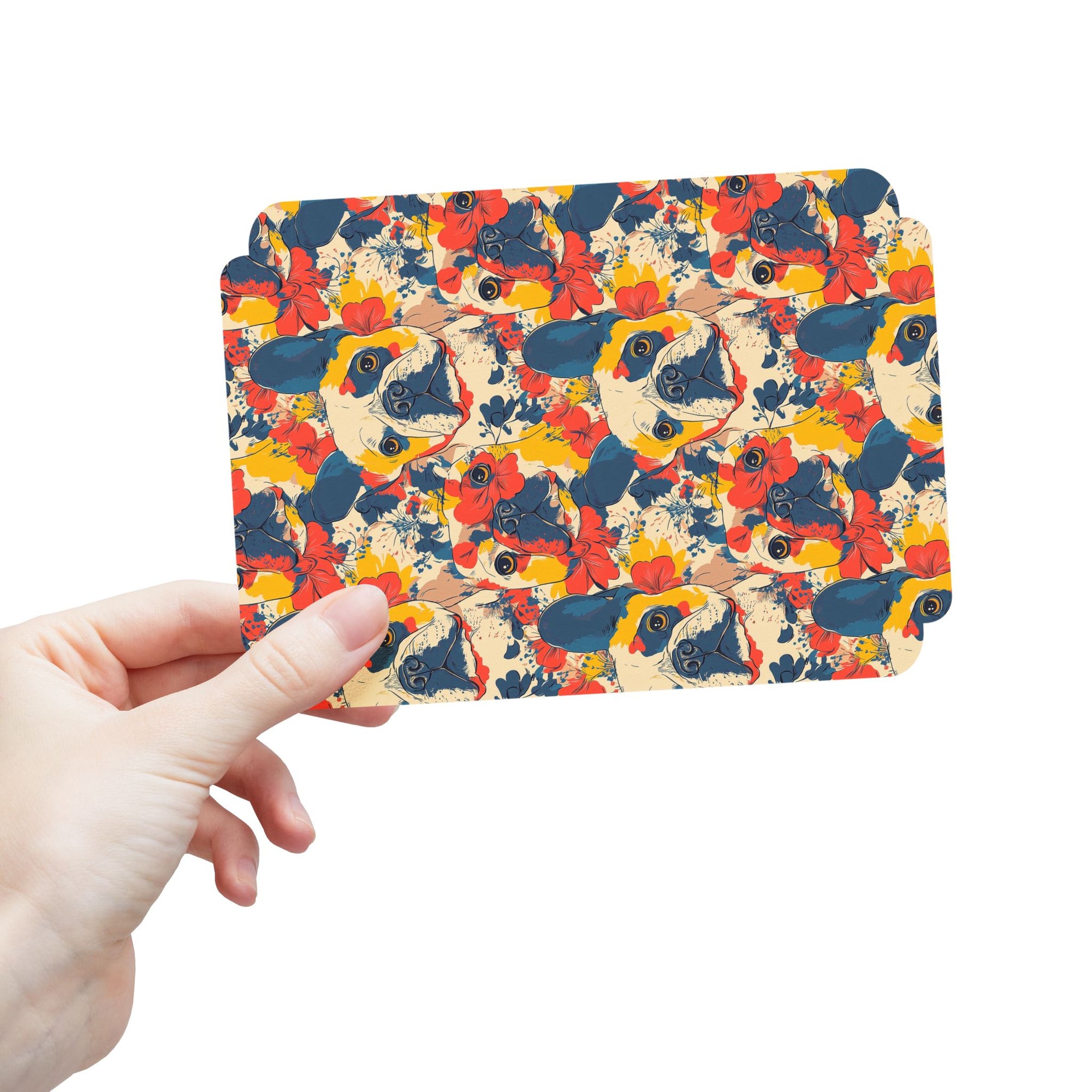 Bloom Pup Frenchietastic Splatter Postcards