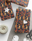 Floral Pawsome Dachsund Delight Wrapping Paper