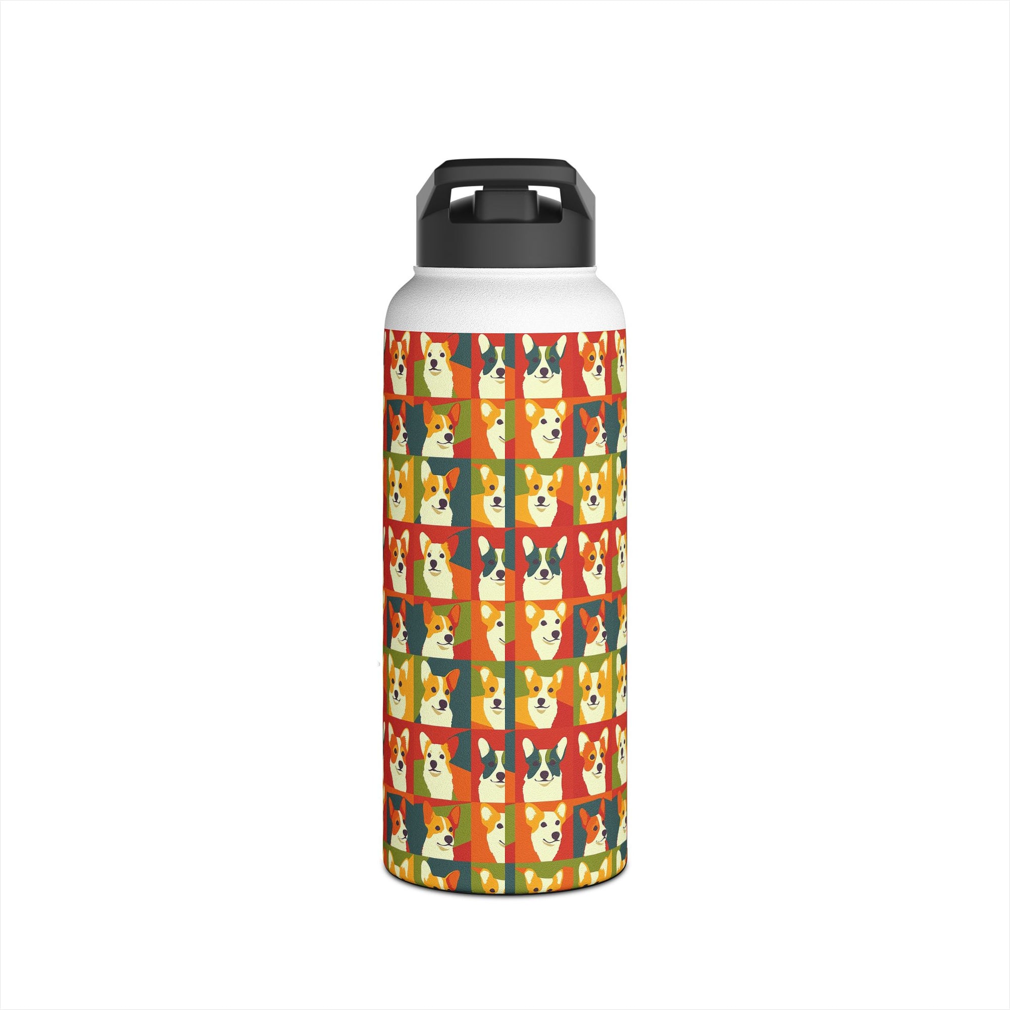 Corgi Chic Popart Pup Stainless Steel Water Bottle