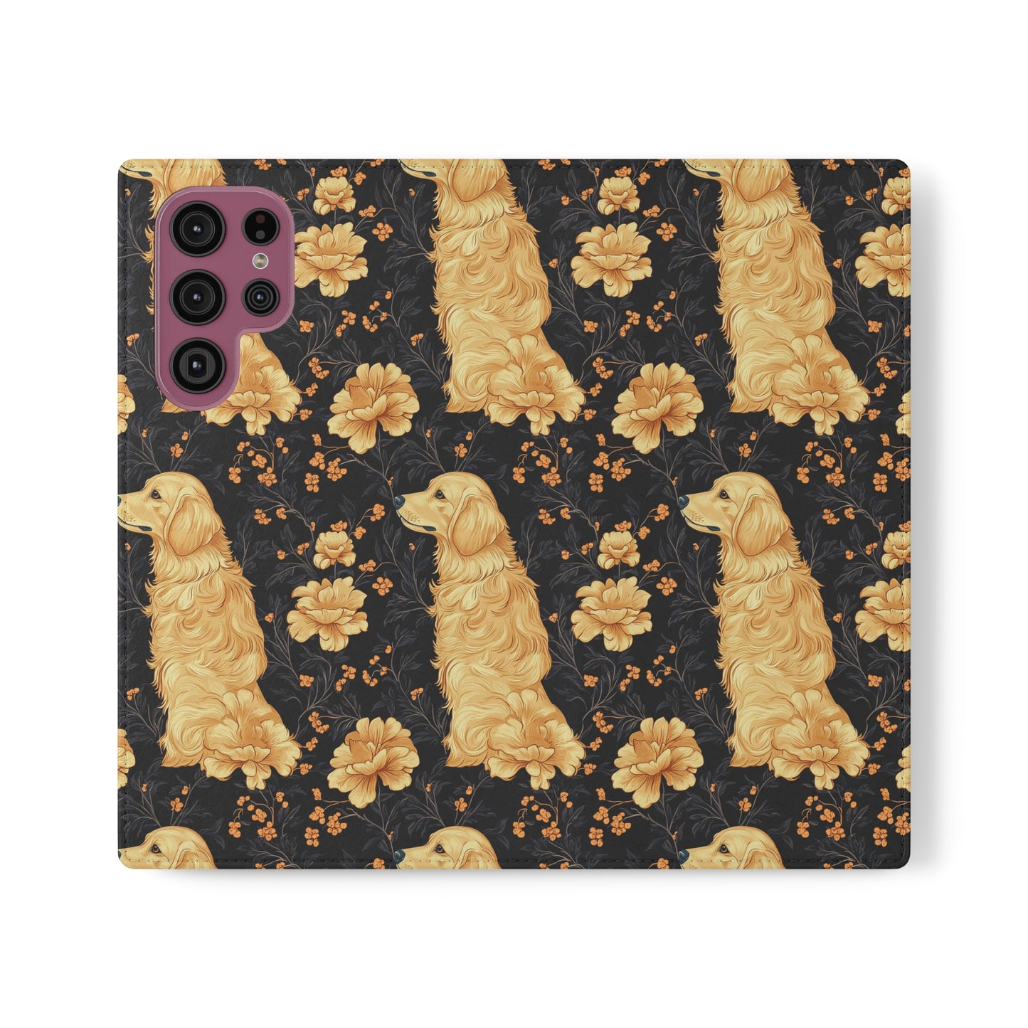 Golden Paws Floral Frenchie Flip Cases