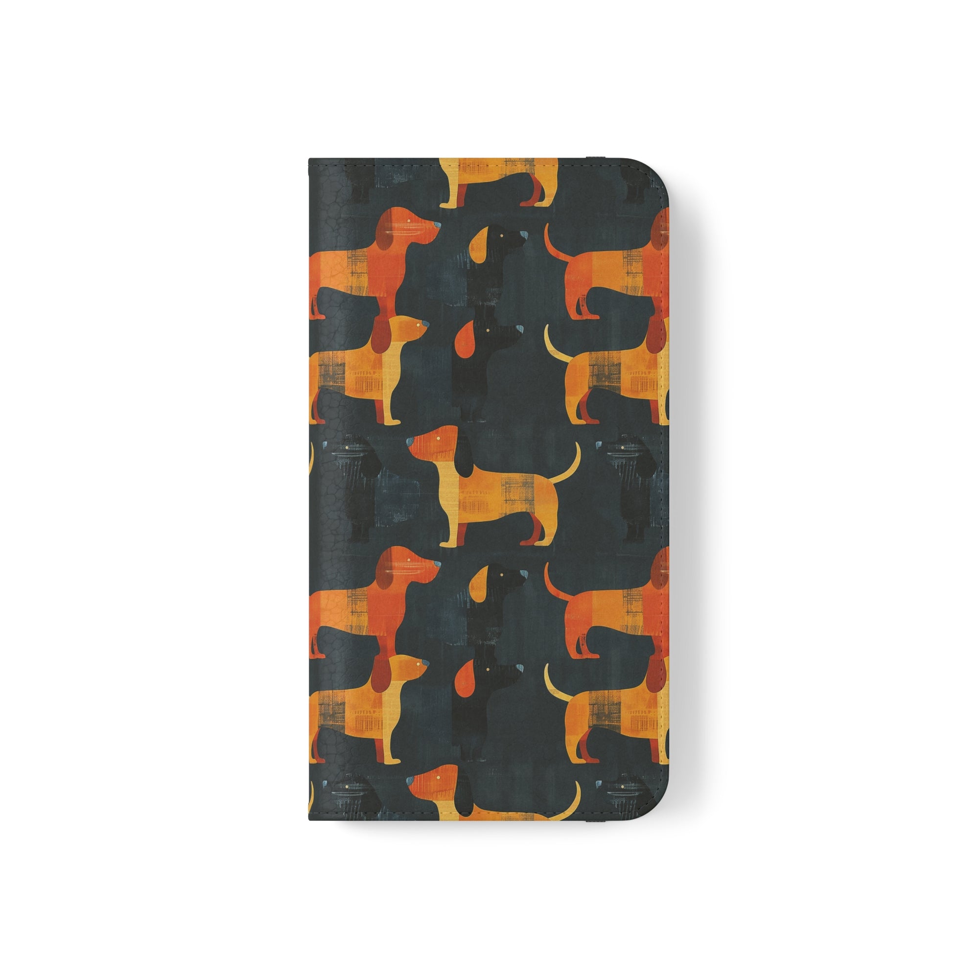 Dapper Dachshund Noir Glow Flip Cases