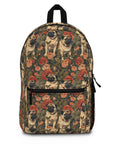 Blooming Pug Paradise Backpack