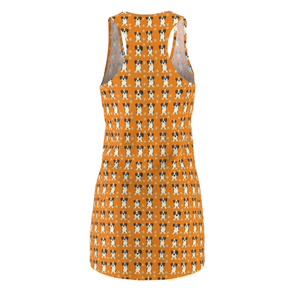 Boxer Blissful Chic Canine Women's Racerback Dress