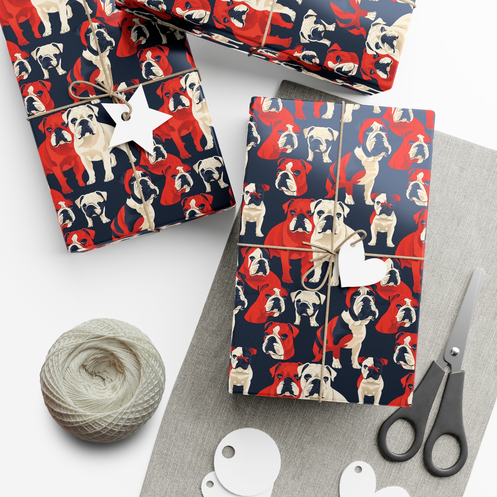 Bulldoggy Bliss Chomper Gift Wrap Papers