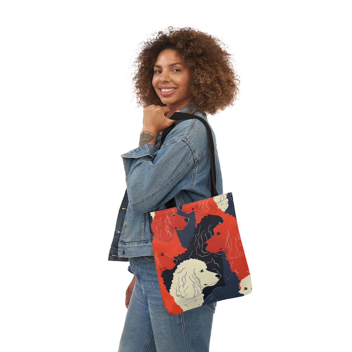 Poodle Canvas Tote Bag