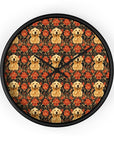 Golden Pawsatronic Tapestry Wall Clock