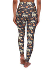 Bulldog Blossom Bonanza High Waisted Yoga Leggings