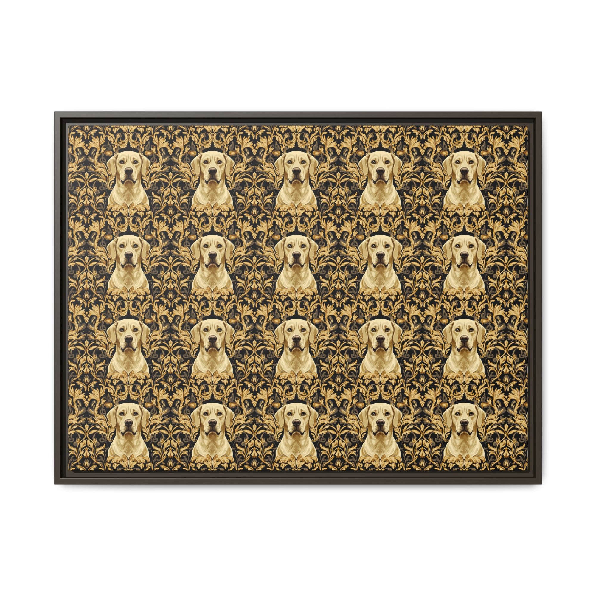 Royal Pawsitivity Labs Matte Canvas, Framed