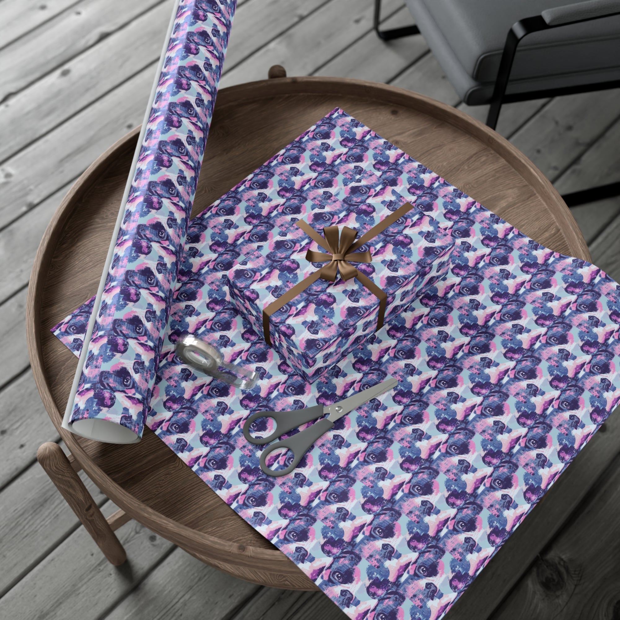 Funky Geometric Boxerista Gift Wrap Papers