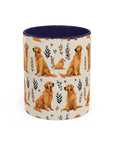 Golden Glamour Paws - Luxe Licks for Regal Retrievers Accent Coffee Mug