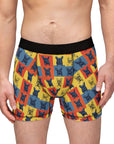 Frenchie Pop Art Pawfection Grid Men's Boxers