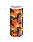 Rottweiler Chic Pawsitivity Slim Can Cooler