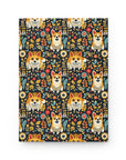 Corgi Rainbow Vine Dream Hardcover Journal Matte