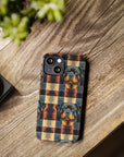 Pawsome Rottweiler Royalty Plaid Slim Phone Cases