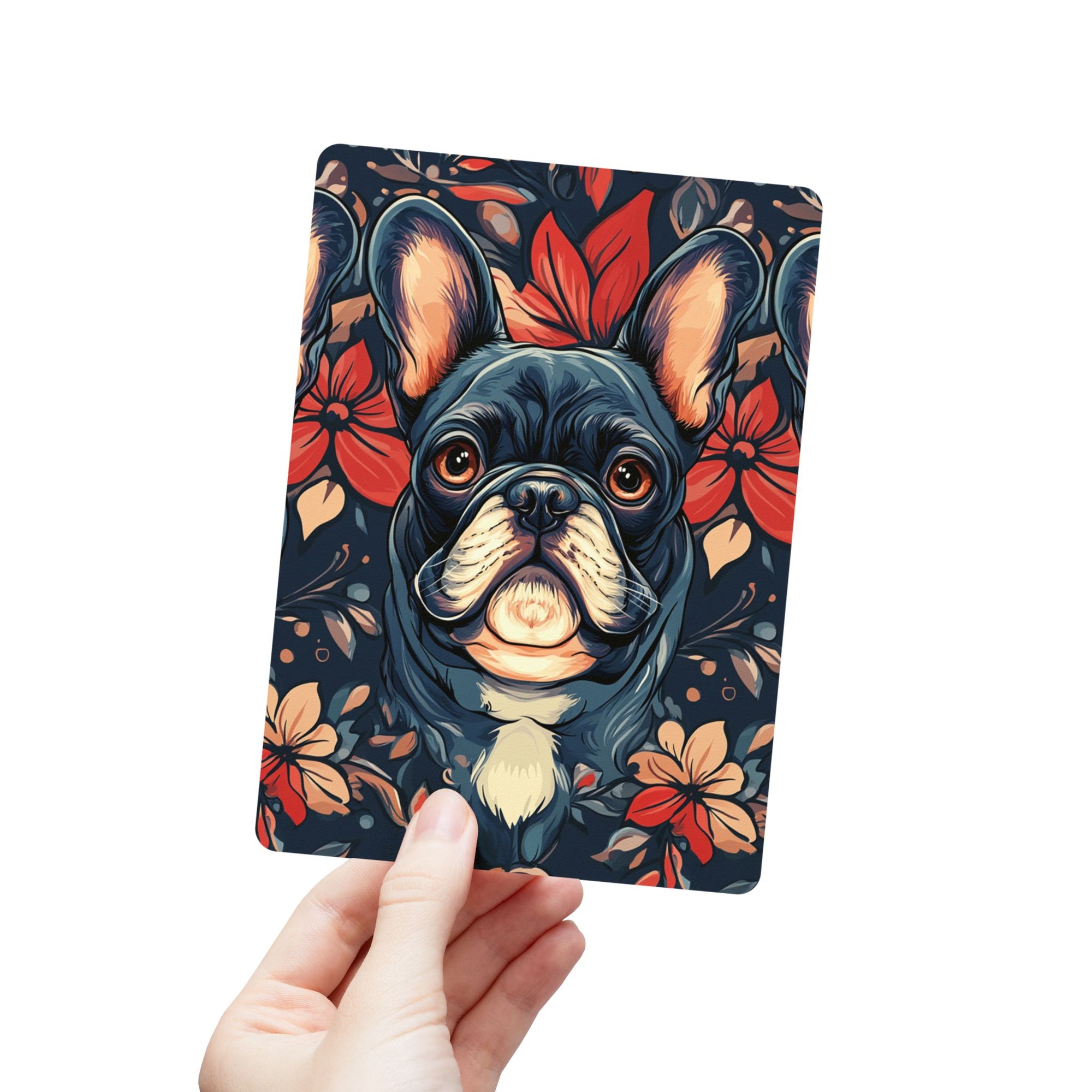 Gothic Rose Bulldog Noir Enchantment Postcards