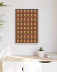 Golden Pawsatronic Tapestry Matte Canvas, Framed