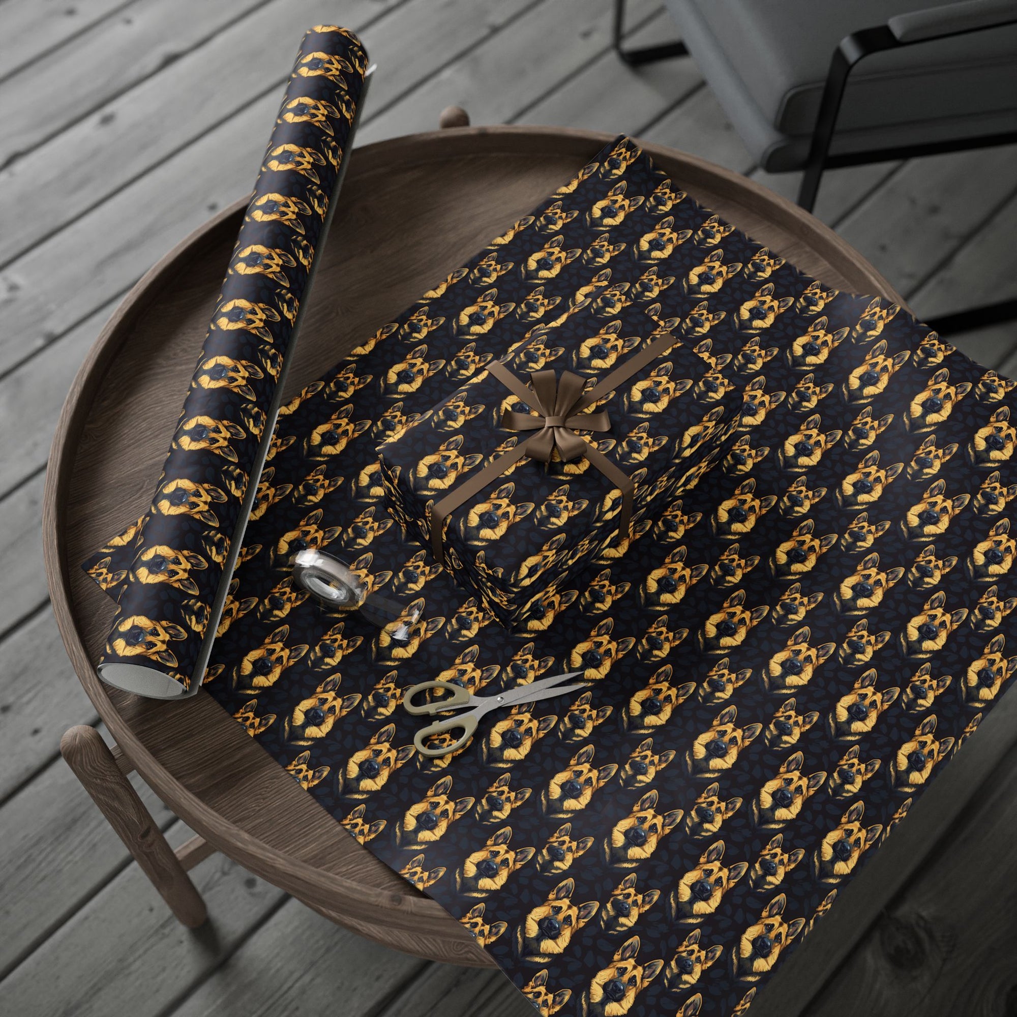 Majestic Hound Couture: German Shepherd LuxeBlend Wrapping Paper