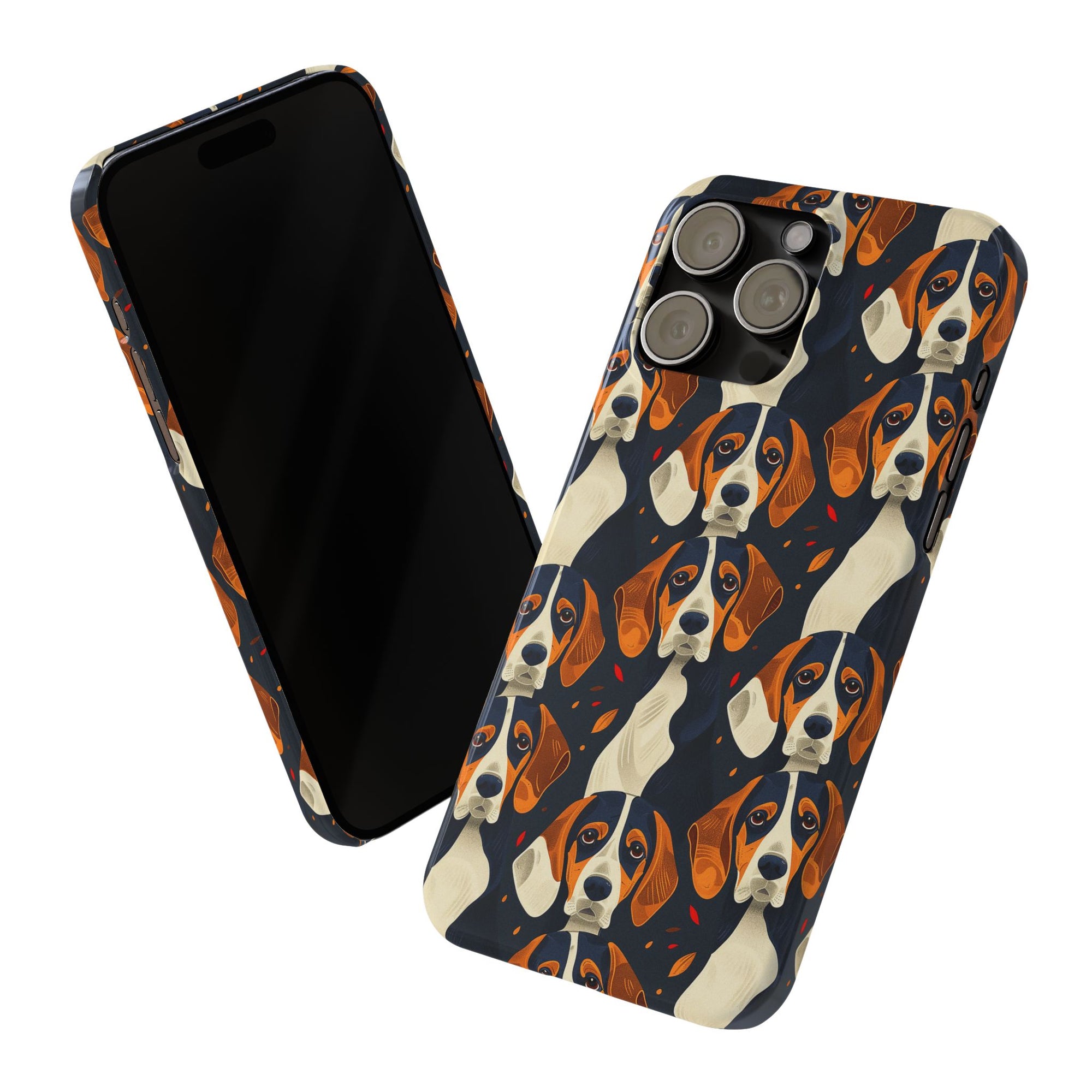 Beagle Glimmer Gaze Glamour Slim Phone Cases