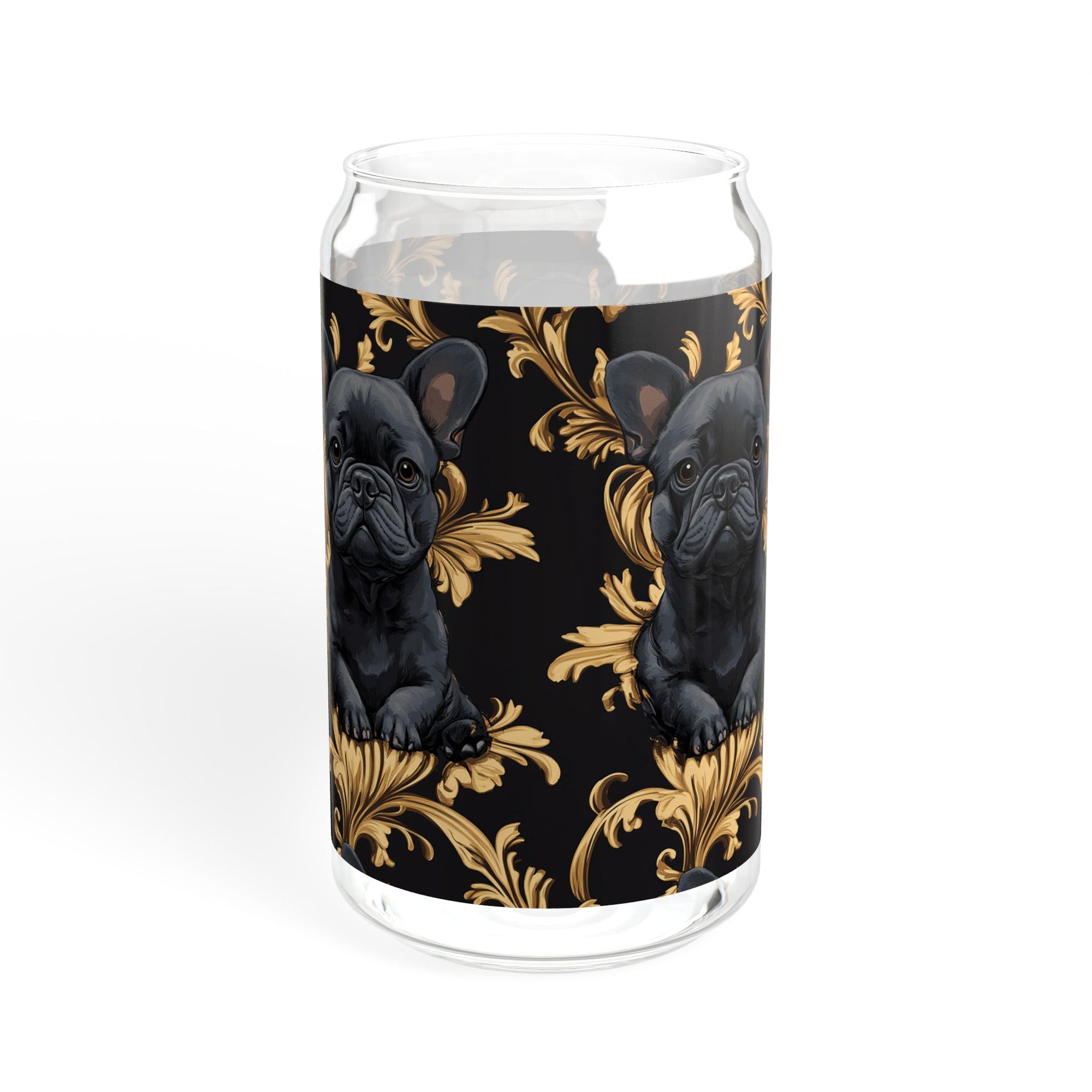 Regal Frenchie Noir Elegance Sipper Glass