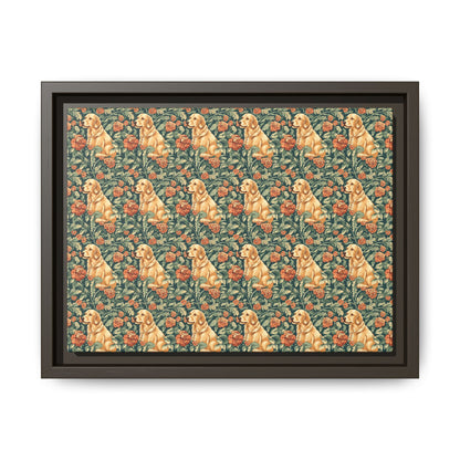 Blooming Goldie Glam Matte Canvas, Framed