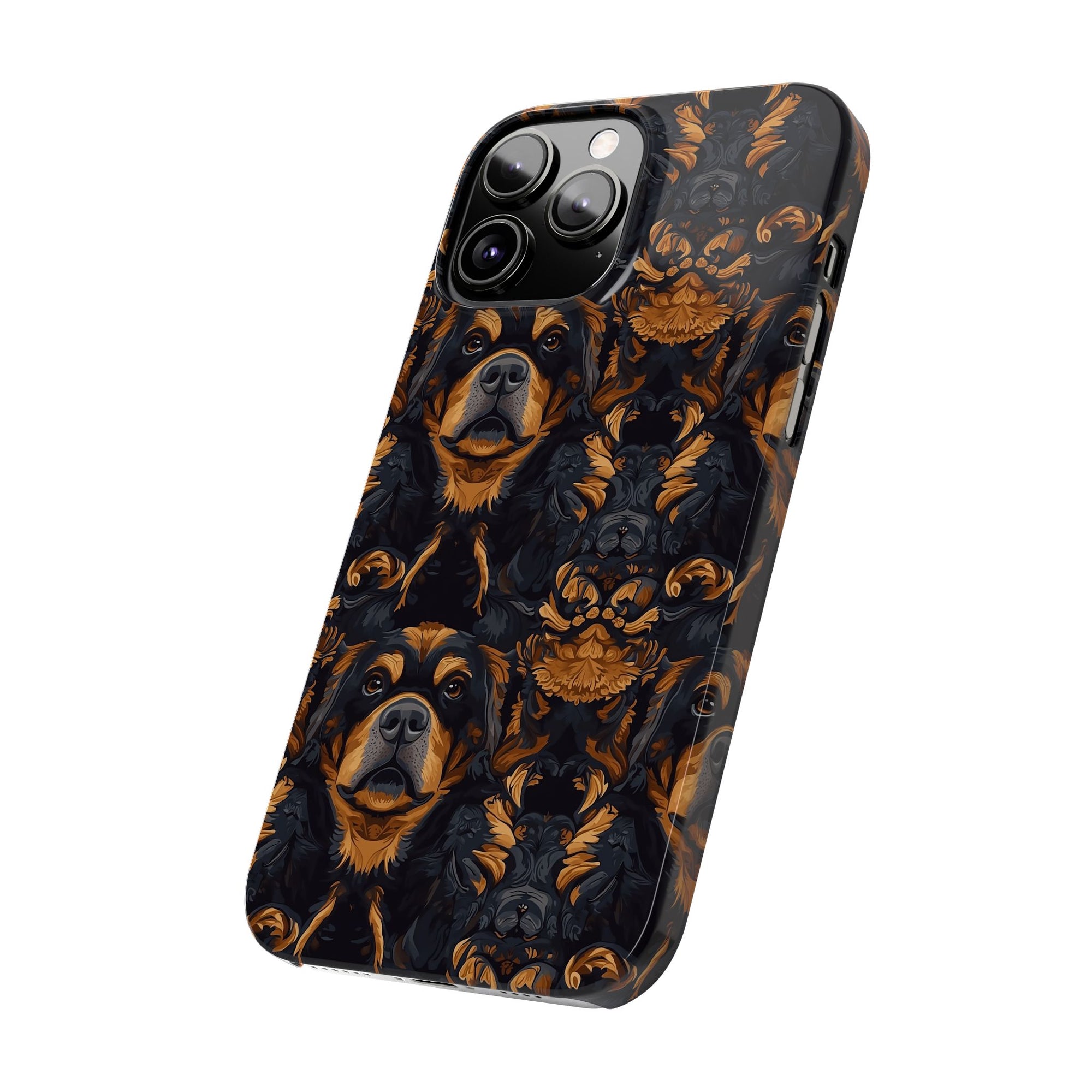 Modern Rottweiler Royalty Slim Phone Cases