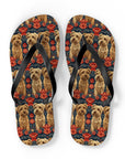 Yorkie Charm Twins Flip Flops